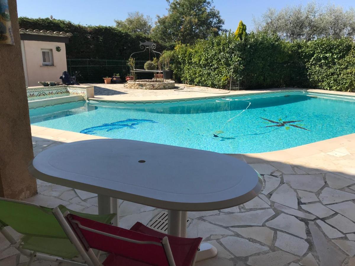 2 Pieces Rdc Villa Piscine La Roquette-sur-Siagne Eksteriør billede
